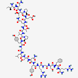 Chemical structure of Big Endothelin-3 (22-41) amide (human)
