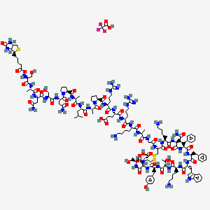 Chemical structure of Biotinyl-(Leu⁸,D-Trp²²,Tyr²⁵)-Somatostatin-28
