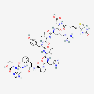 Chemical structure of Biotinyl-Angiotensin I