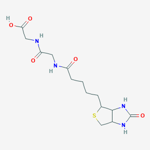 Chemical structure of Biotinyl-Gly-Gly-OH