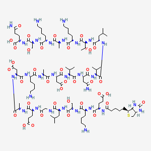 Chemical structure of Biotinyl-pTH (64-84) (human)