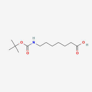 Chemical structure of Boc-7-aminoheptanoic acid