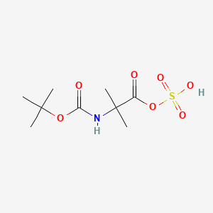 Chemical structure of Boc-Aib-OSu