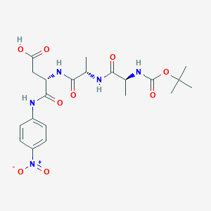 Chemical structure of Boc-Ala-Ala-Asp-pNA