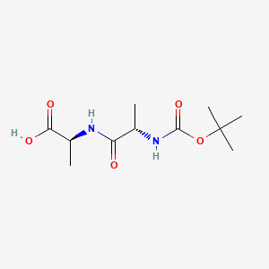 Chemical structure of Boc-Ala-Ala-OH