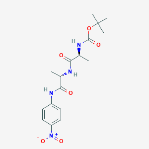 Chemical structure of Boc-Ala-Ala-pNA