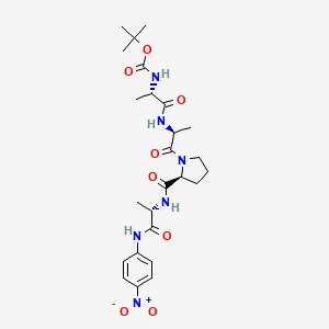 Chemical structure of Boc-Ala-Ala-Pro-Ala-pNA