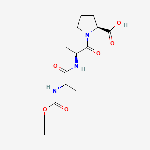 Chemical structure of Boc-Ala-Ala-Pro-OH