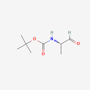 Chemical structure of Boc-Ala-aldehyde