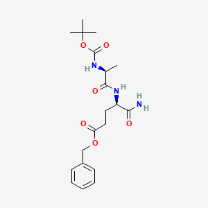 Chemical structure of Boc-Ala-D-Glu(OBzl)-NH₂