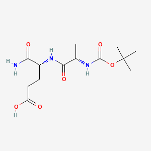 Chemical structure of Boc-Ala-D-Glu-NH₂
