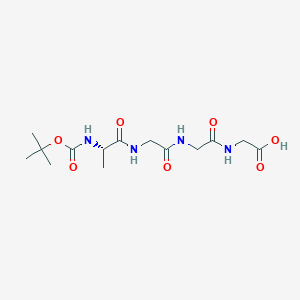 Chemical structure of Boc-Ala-Gly-Gly-Gly-OH