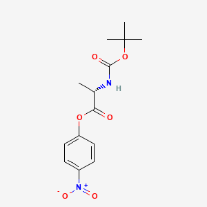 Chemical structure of Boc-Ala-ONp