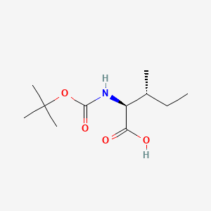 Chemical structure of Boc-allo-Ile-OH
