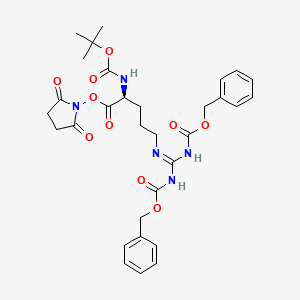 Chemical structure of Boc-Arg(Z)₂-OSu