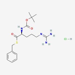 Chemical structure of Boc-Arg-SBzl · HCl