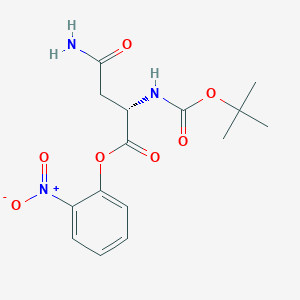 Chemical structure of Boc-Asn-o-nitrophenyl ester