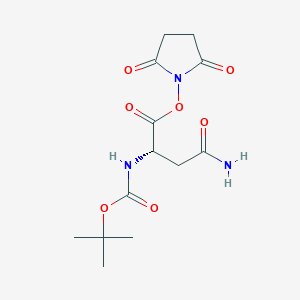 Chemical structure of Boc-Asn-OSu