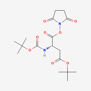 Chemical structure of Boc-Asp(OtBu)-OSu