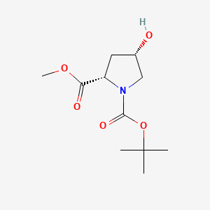 Chemical structure of Boc-cis-Hyp-OMe