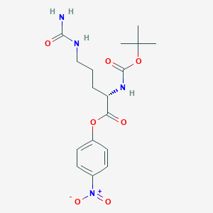 Chemical structure of Boc-Cit-ONp