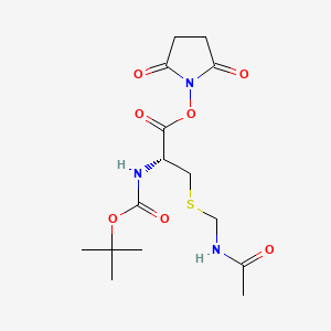 Chemical structure of Boc-Cys(Acm)-OSu