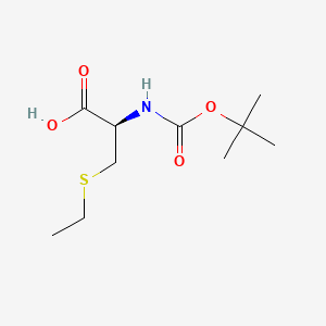 Chemical structure of Boc-Cys(Et)-OH
