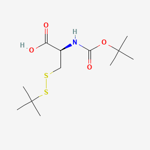 Chemical structure of Boc-Cys(StBu)-OH