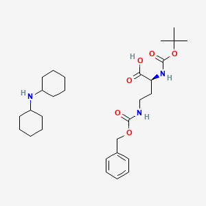Chemical structure of Boc-Dab(Z)-OH · DCHA