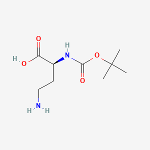 Chemical structure of Boc-Dab-OH
