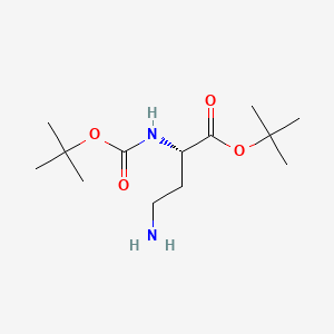 Chemical structure of Boc-Dab-OtBu · HCl