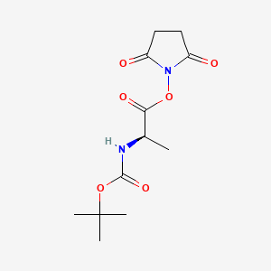 Chemical structure of Boc-D-Ala-OSu