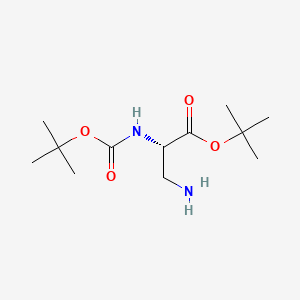 Chemical structure of Boc-Dap-OtBu