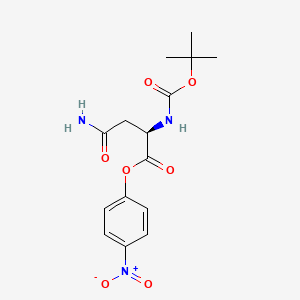 Chemical structure of Boc-D-Asn-ONp