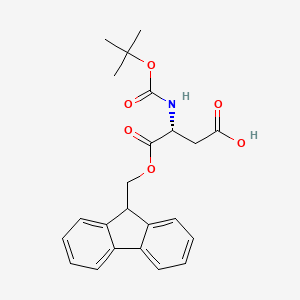 Chemical structure of Boc-D-Asp-OFm