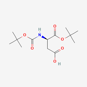 Chemical structure of Boc-D-Asp-OtBu
