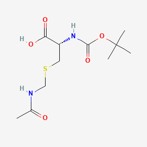 Chemical structure of Boc-D-Cys(Acm)-OH