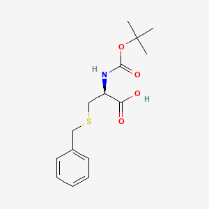 Chemical structure of Boc-D-Cys(Bzl)-OH