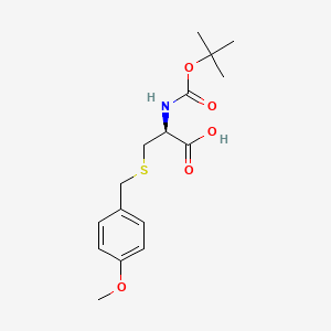 Chemical structure of Boc-D-Cys(Mob)-OH