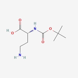 Chemical structure of Boc-D-Dab-OH