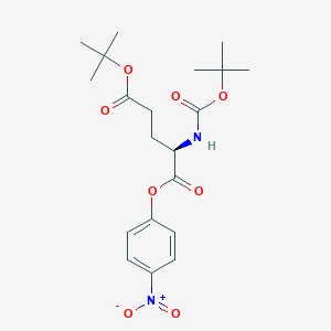 Chemical structure of Boc-D-Glu(OtBu)-ONp