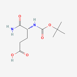 Chemical structure of Boc-D-Glu-NH₂