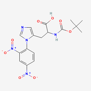 Chemical structure of Boc-D-His(Dnp)-OH isopropanol solvate