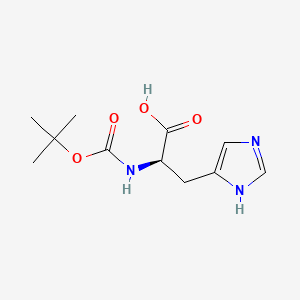 Chemical structure of Boc-D-His-OH