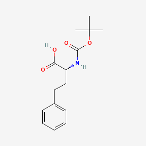 Chemical structure of Boc-D-Homophe-OH