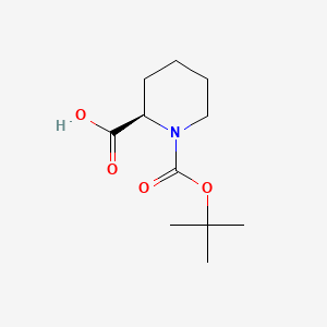 Chemical structure of Boc-D-Homopro-OH