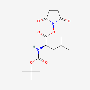 Chemical structure of Boc-D-Leu-OSu