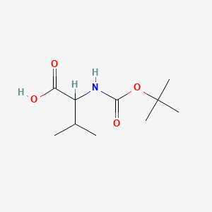Chemical structure of Boc-DL-Val-OH