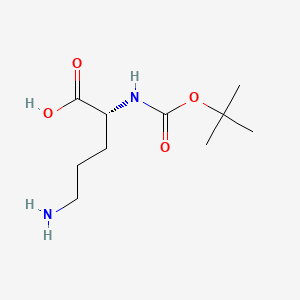 Chemical structure of Boc-D-Orn-OH