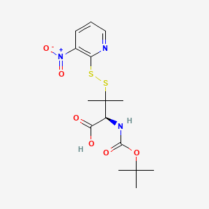 Chemical structure of Boc-D-Pen(NPys)-OH
